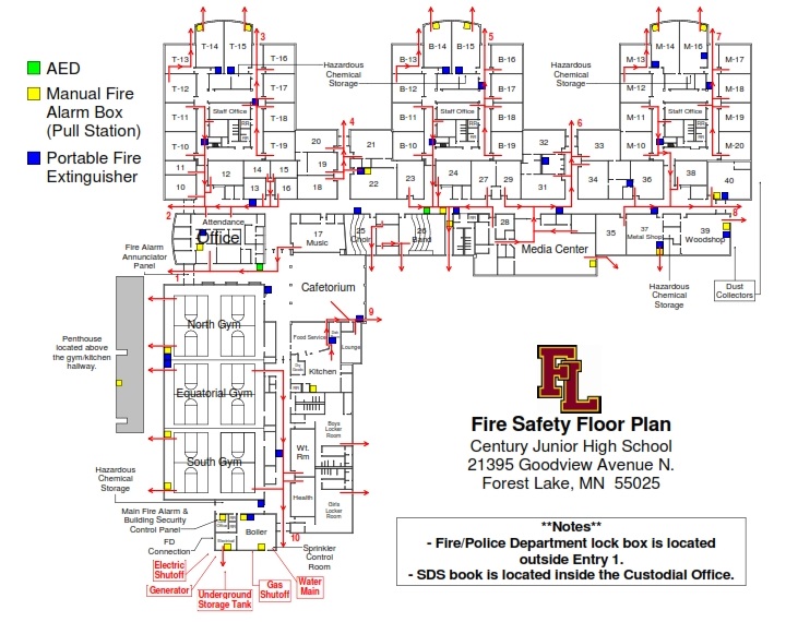 Century Fire Safety Floor Plan